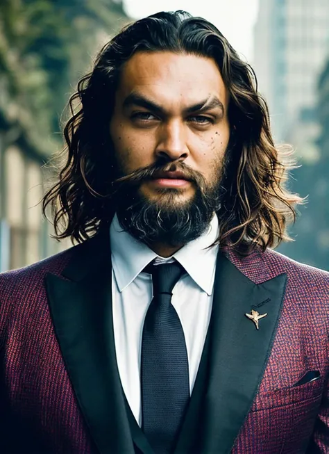 A stunning intricate full color portrait of (sks person:1), wearing a black official suit, epic character composition, by ilya k...
