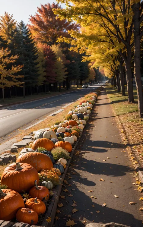 outdoor, fall at dawn