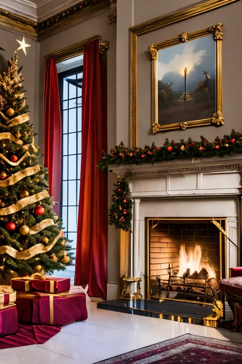 raging reindeer style, set in the Reinford mansion,  resulting compelling, <lora:raging_reindeer_style_sd_1.5:1>