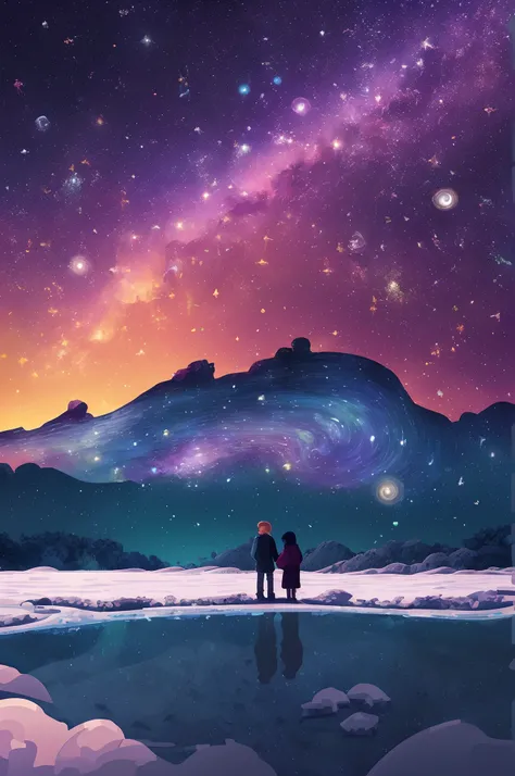 Van Gogh style，Draw-up, Beautiful wallpaper, Magnificent background, looking at the stars, Wallpaper 4k, wallpaper 4 k, 4k verti...