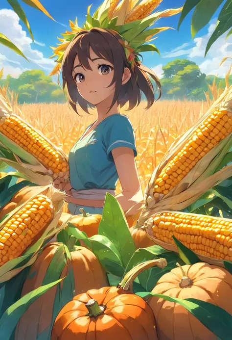 The Mayan civilization had many corn crops, frijol y calabaza