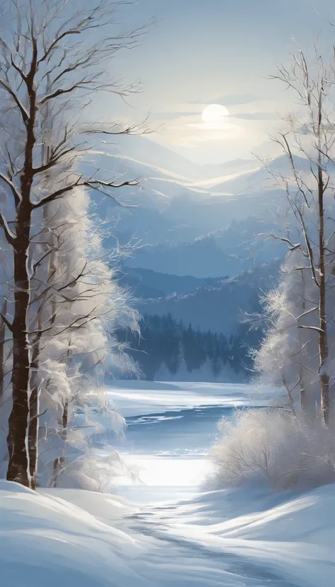 (best quality,4k,8k,highres,masterpiece:1.2),ultra-detailed,(realistic,photorealistic,photo-realistic:1.37),winter theme,landsca...