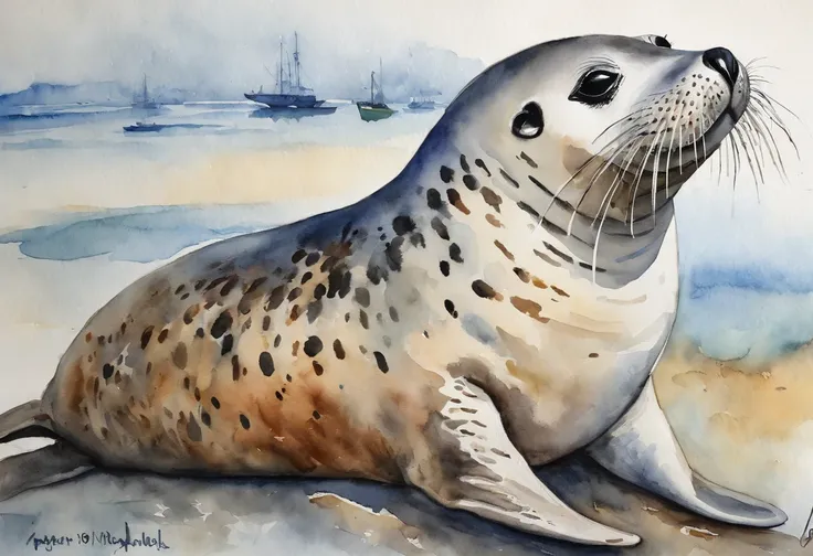 Dalian harbor seal