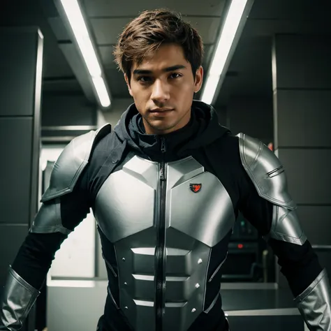 Homem bonito nu ereto