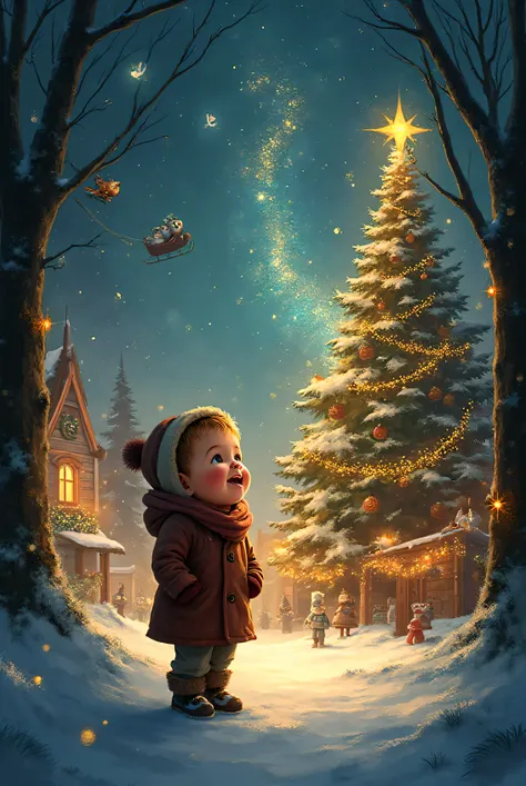 Create me a Christmas art idea